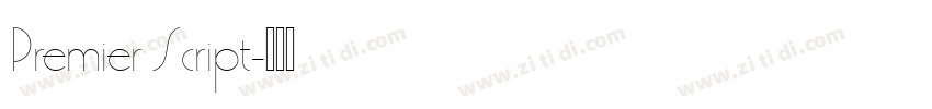 Premier Script字体转换